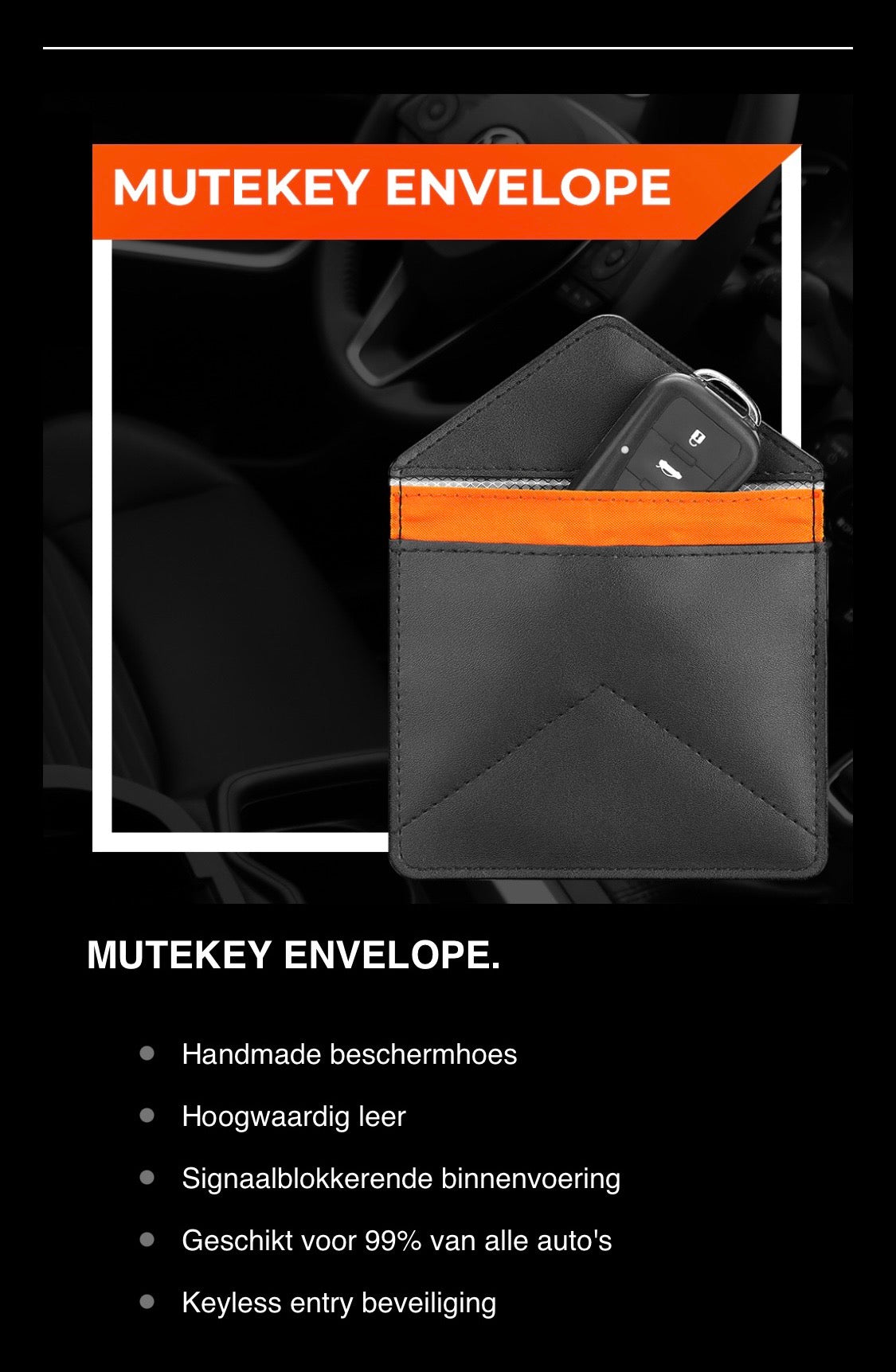 Voorkom autodiefstal met een keyless entry hoesje van Mutekey